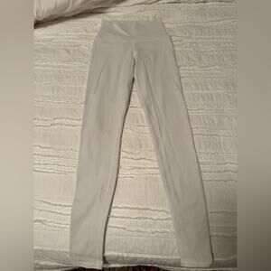 ALO Soft Mesh Lining White Leggings